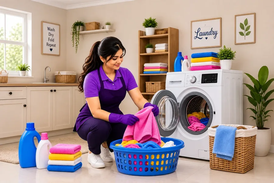 A DailyMaid maid at work in a home